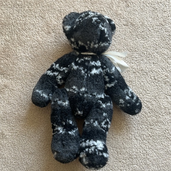 Black & White Teddy Bear Plush Toy - Picture 4 of 7